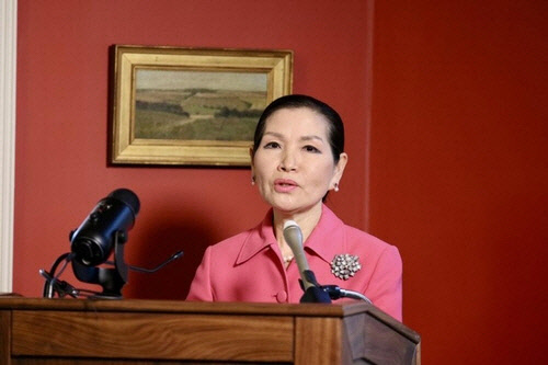 유미 호건 여사 <연합뉴스>